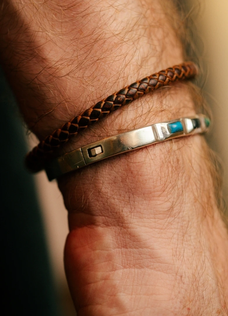 bracelet argent mexicain look