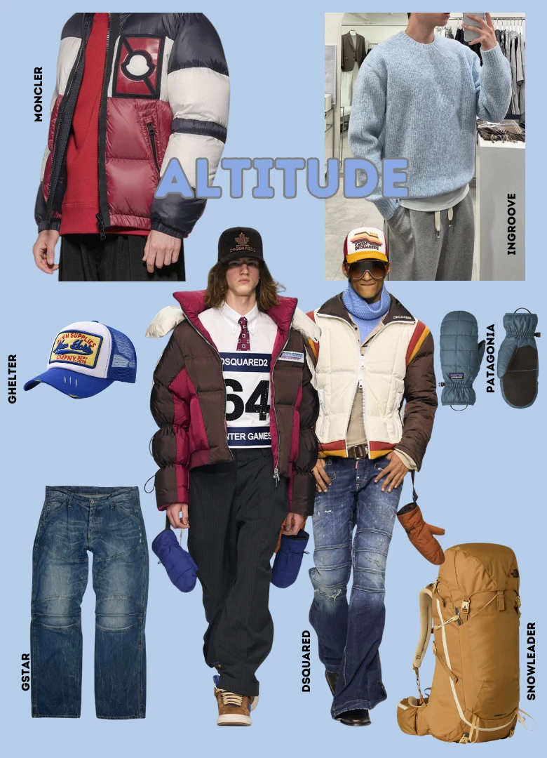 tendances mode masculine automne hiver 2026 2027 altitude moodboard