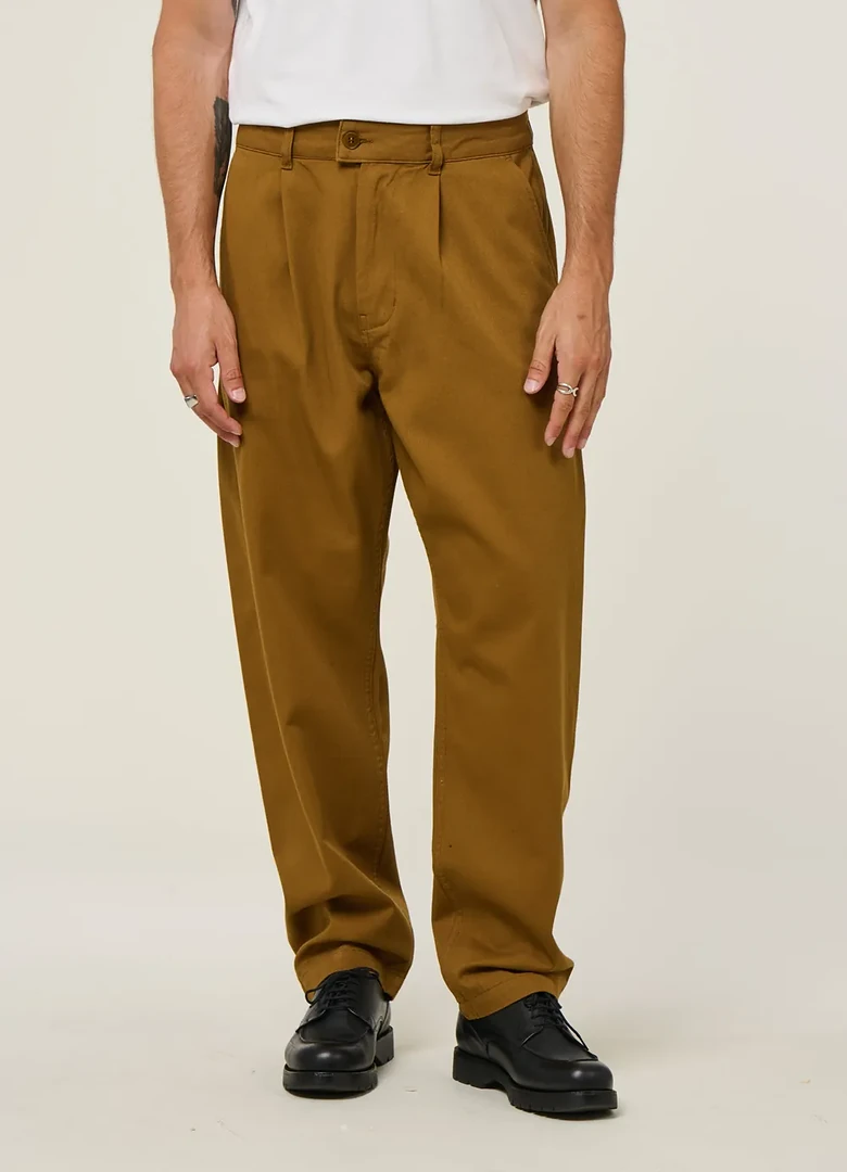 Pantalon large Wotan Pants en coton bio marron Thinking Mu pour homme