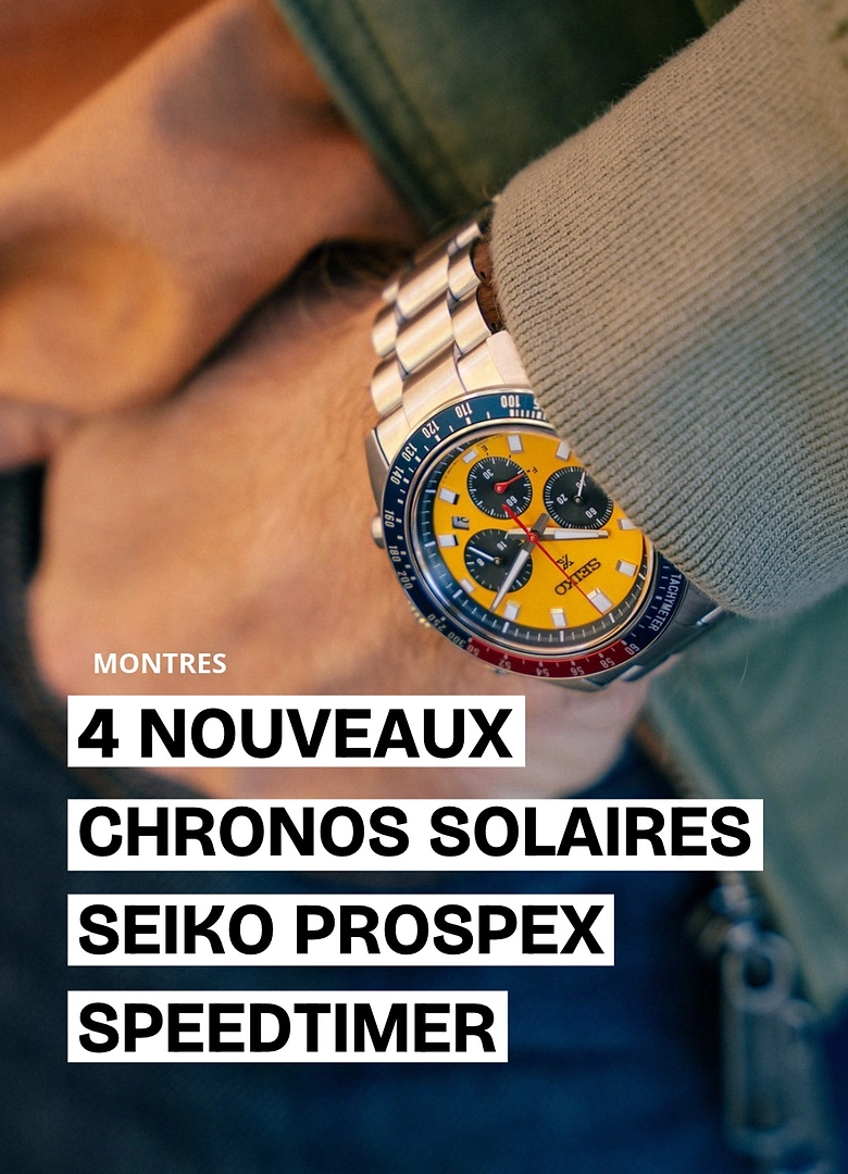 Couverture du reel sur les quatre nouveaux chronographes solaires Seiko Prospex Speedtimer