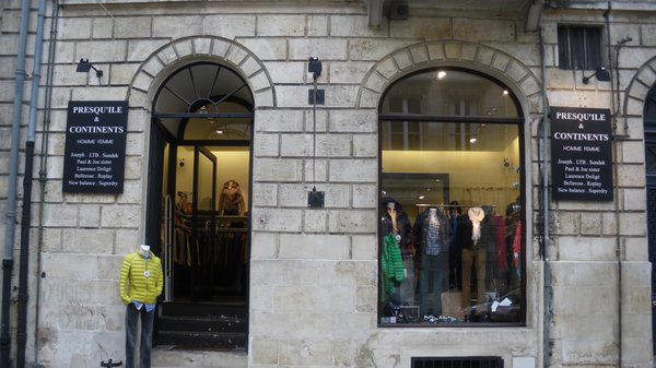 Presqu'île et Continents Vitrine Bordeaux