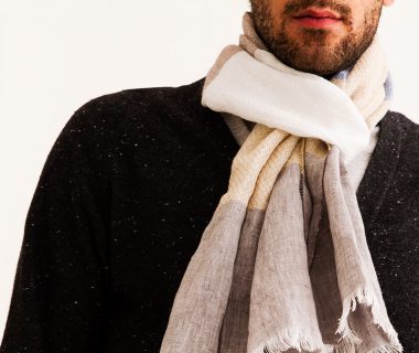 Echarpe en lin pour homme