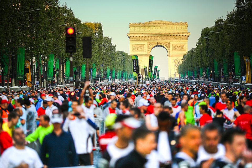 Marathon de Paris Arc de Triomphe