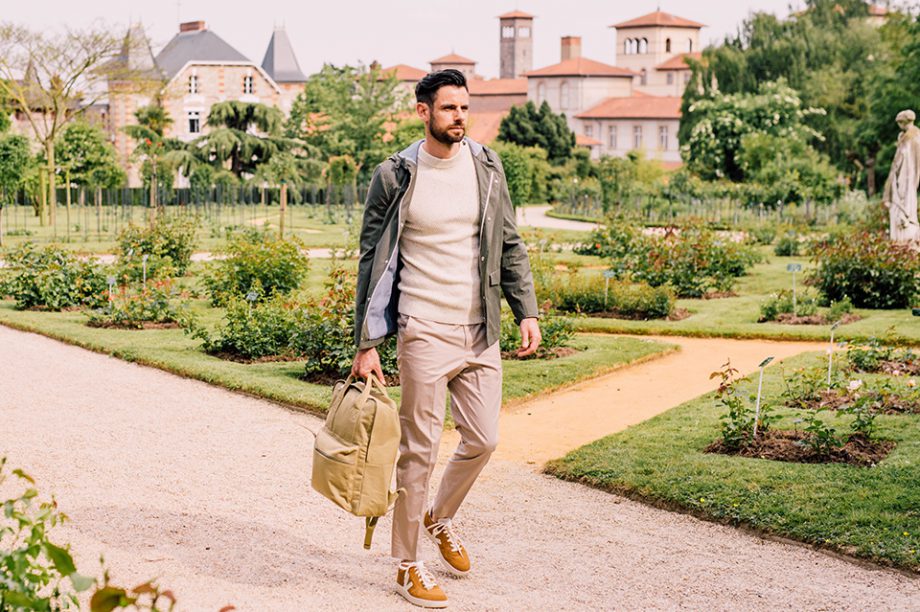 look homme parka kaki