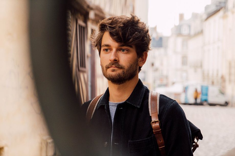 look bleu indigo haut corps