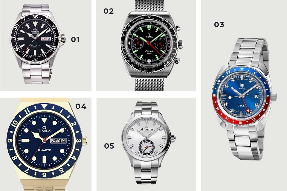 montres bracelet acier soldes