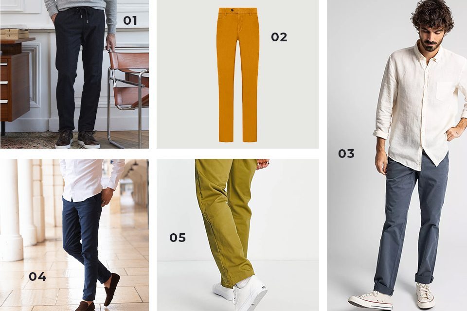 pantalons chinos en soldes
