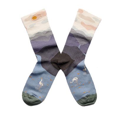 chaussettes bonne maison montagne nocturne