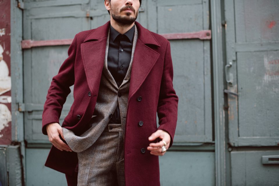 hockerty manteau bordeaux camby essayage