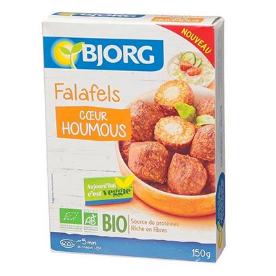 Falafels coeur houmous Bjorg