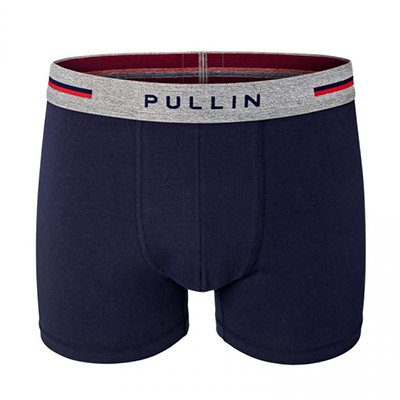 boxer en coton bio Pullin bleu marine