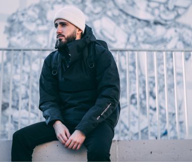 parka noir homme techwear aim experience