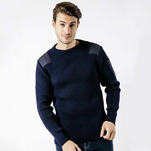 Pull Uniforme Marine Homme