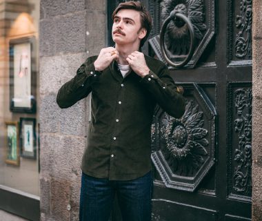 chemise-rue-velours-kaki-homme