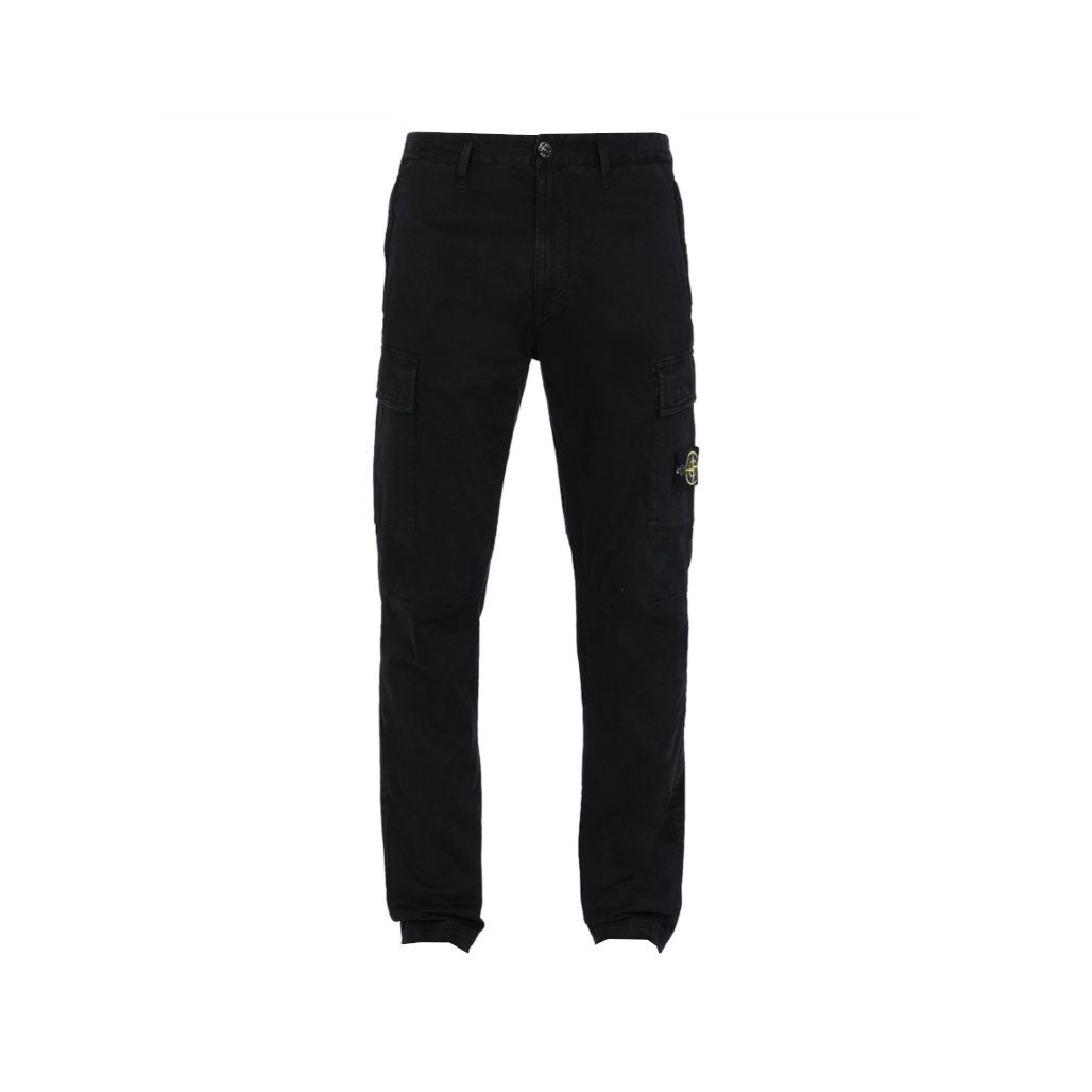 pantalon cargo noir stone island