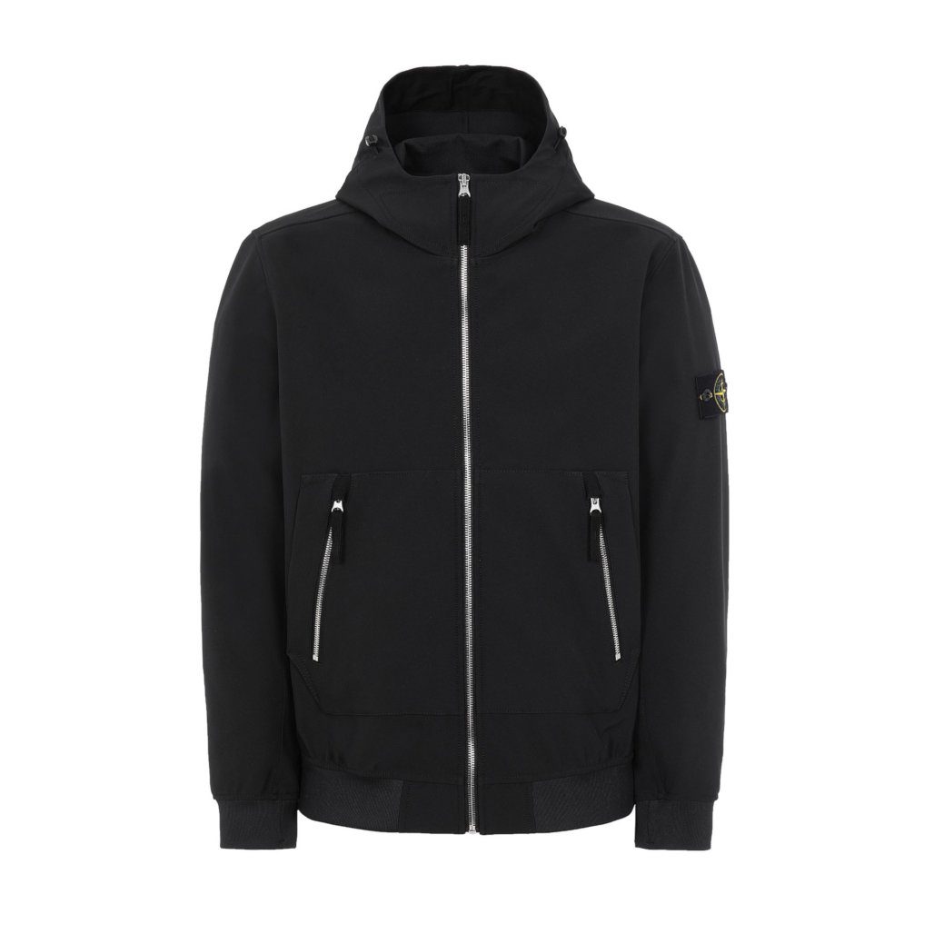 veste légère stone island noire