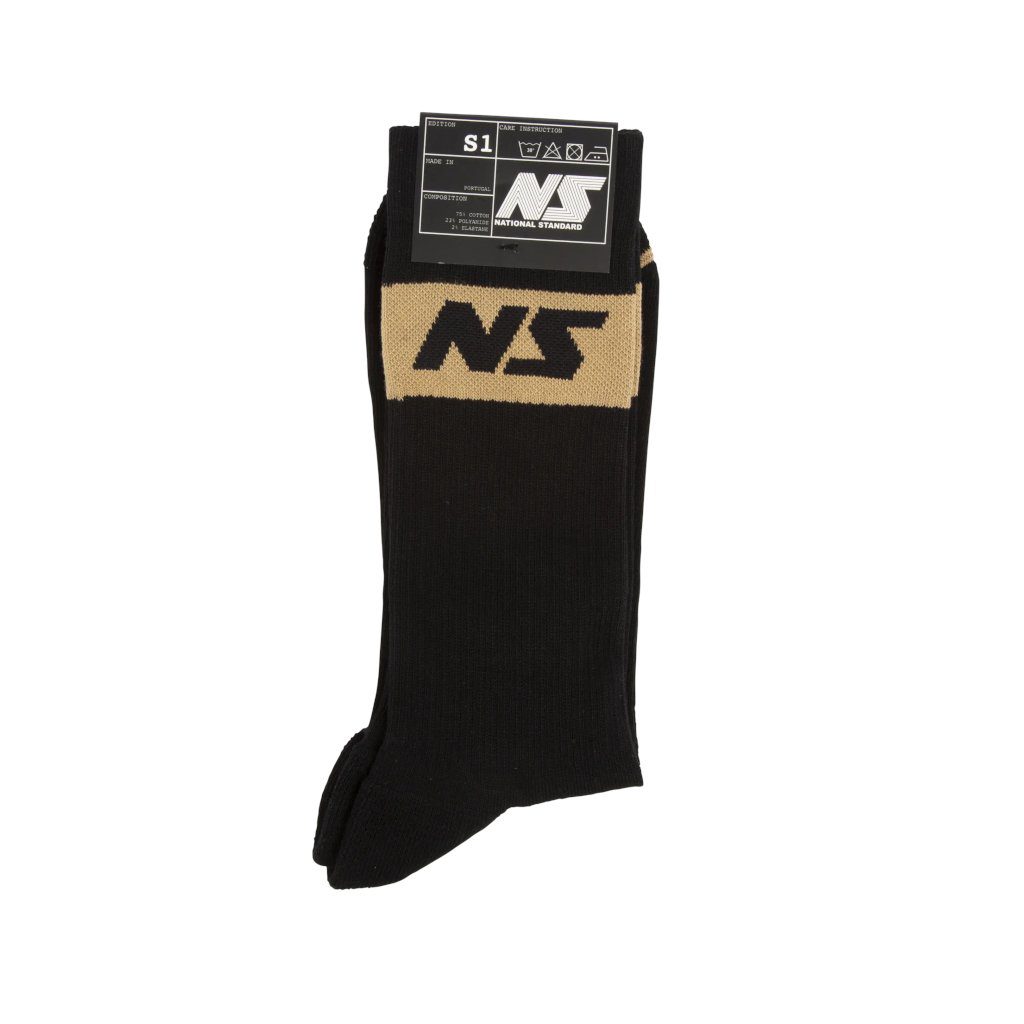 chaussettes national standard noir et beige