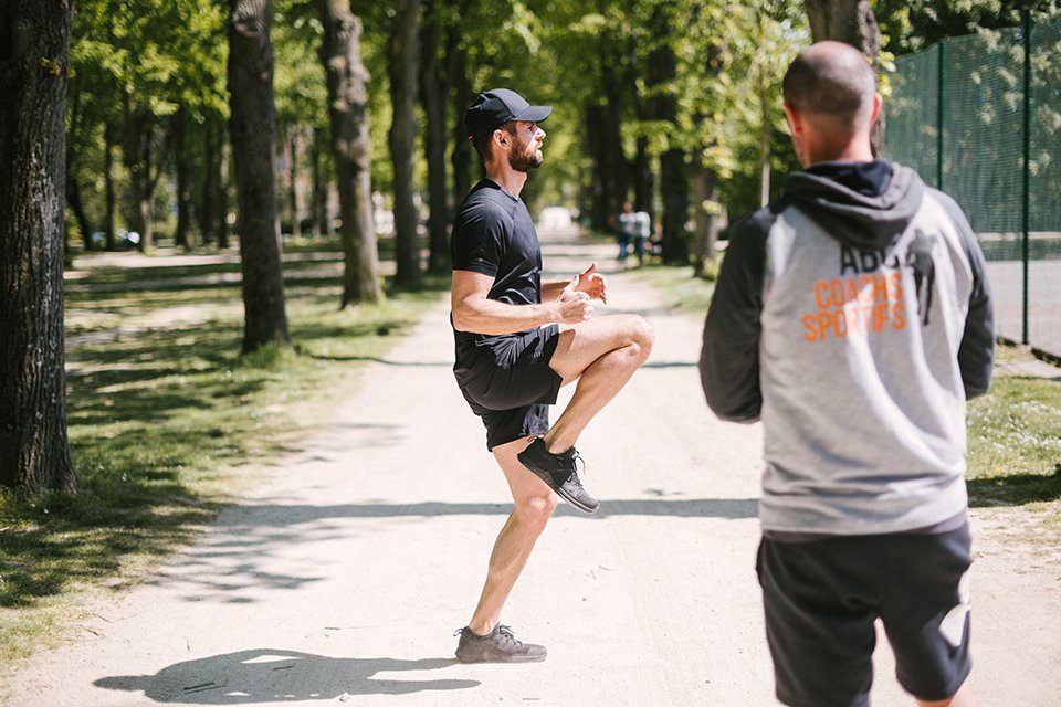 coaching homme avis ABC coach sportif montee genoux