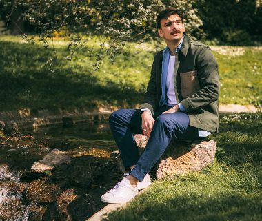 hast pantalon seersucker look homme
