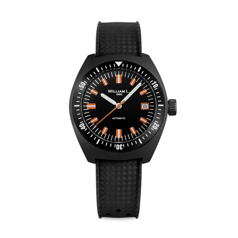 montre william l Automatic Vintage Diver 70's Style