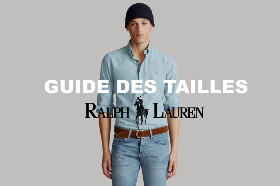 Guide des tailles ralph lauren