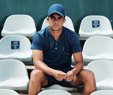 polo casquette short tete