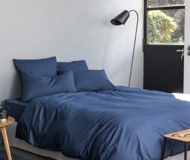 La chambre Percale bleu profond