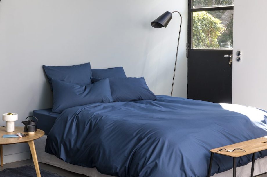 La chambre Percale bleu profond