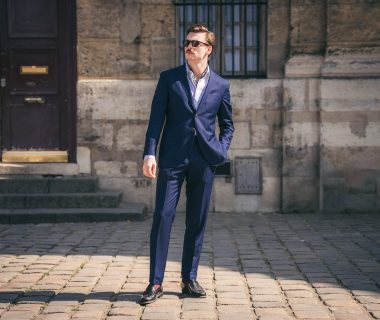 Costume lanieri bleu italie