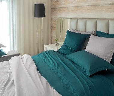 LINGE DE LIT PLATINE_VERT EMERAUDE