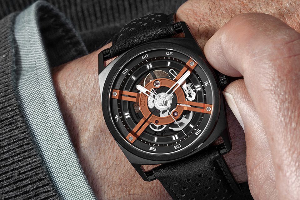 Code 41 ANOMALY T4 PVD Black Orange wristshot