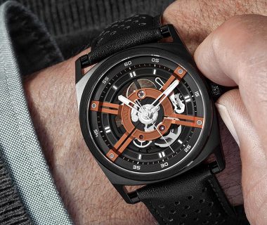 Code 41 ANOMALY T4 PVD Black Orange wristshot