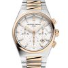 montre frederique constant highlife chronographe or acier