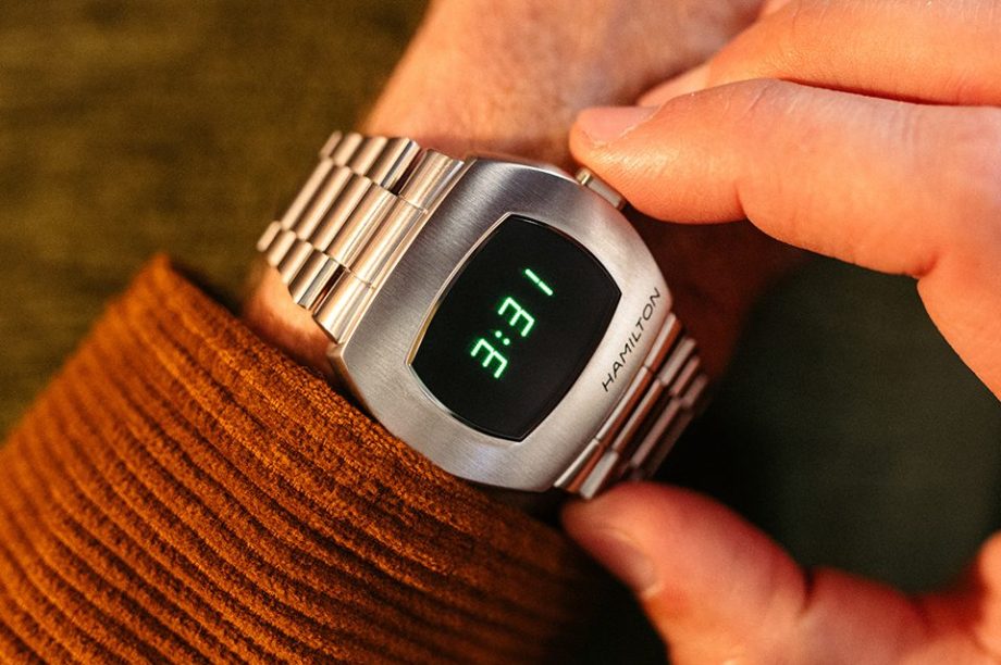 montre hamilton psr ecran numerique