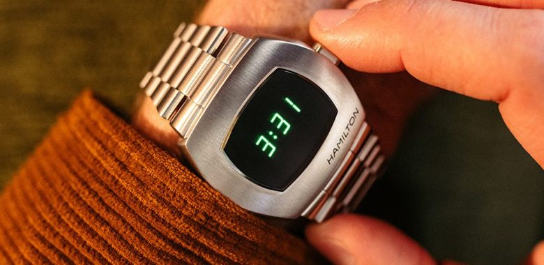 montre hamilton psr ecran numerique