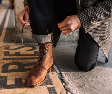 Bottines velours Waxy Commander Septième Largeur