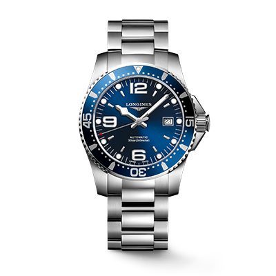 Montre Longines HydroConquest automatique cadran bleu bracelet acier 41 mm