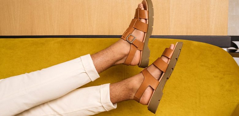 sandales en cuir fabriquées en france