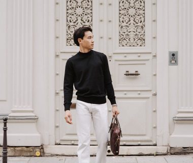 s'habiller avec un pull noir pour homme
