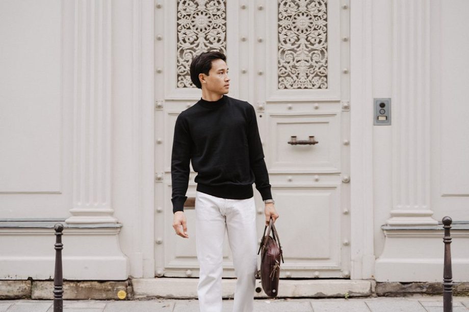 s'habiller avec un pull noir pour homme