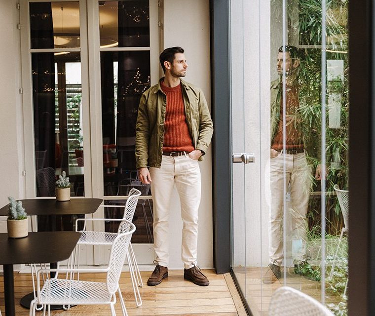 inspiration tenue homme jean blanc veste de travail max comme un camion