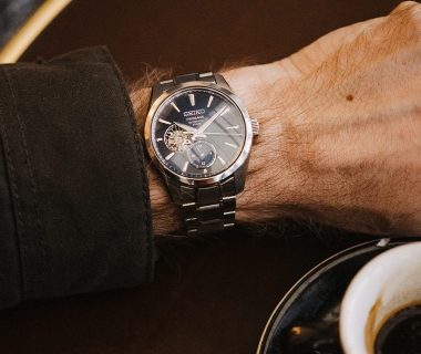 montre seiko presage cadran bleu squelette