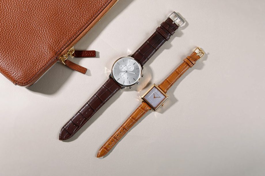 bracelets montres homme crocodile cuir de veau maison fevre