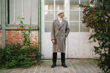 manteau croise donegal hast porte