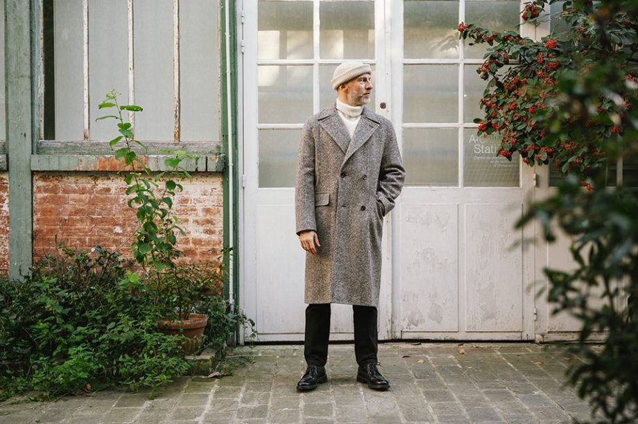 manteau croise donegal hast porte