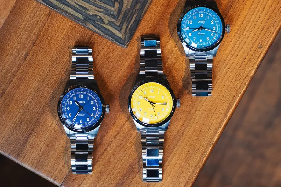 montre oris big crown pointer date calibre couleur couv