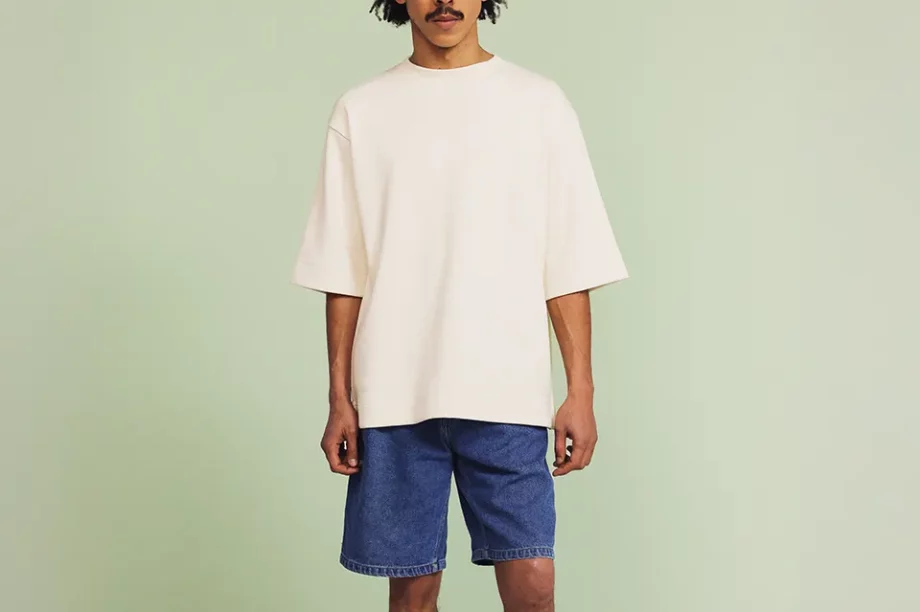 sweat manches courtes oversize homme coton vahe nitto knitwear