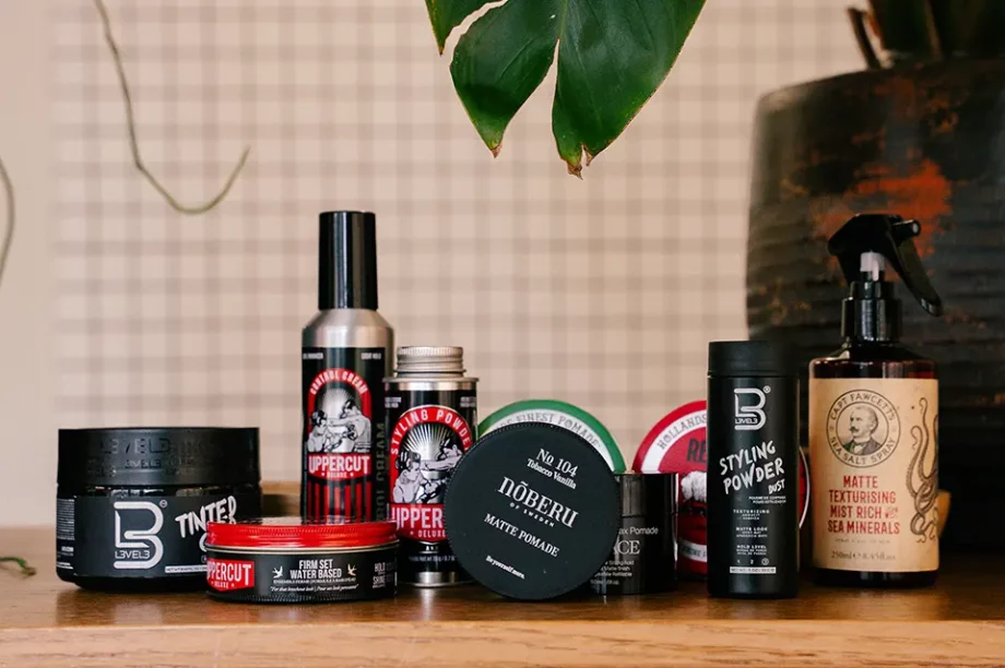 produits coiffants coiffure homme