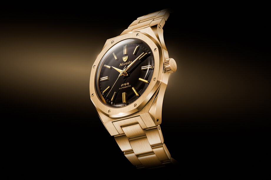 nivada grenchen f77 markII gold une