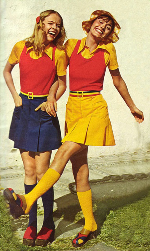 mini jupe 1970s